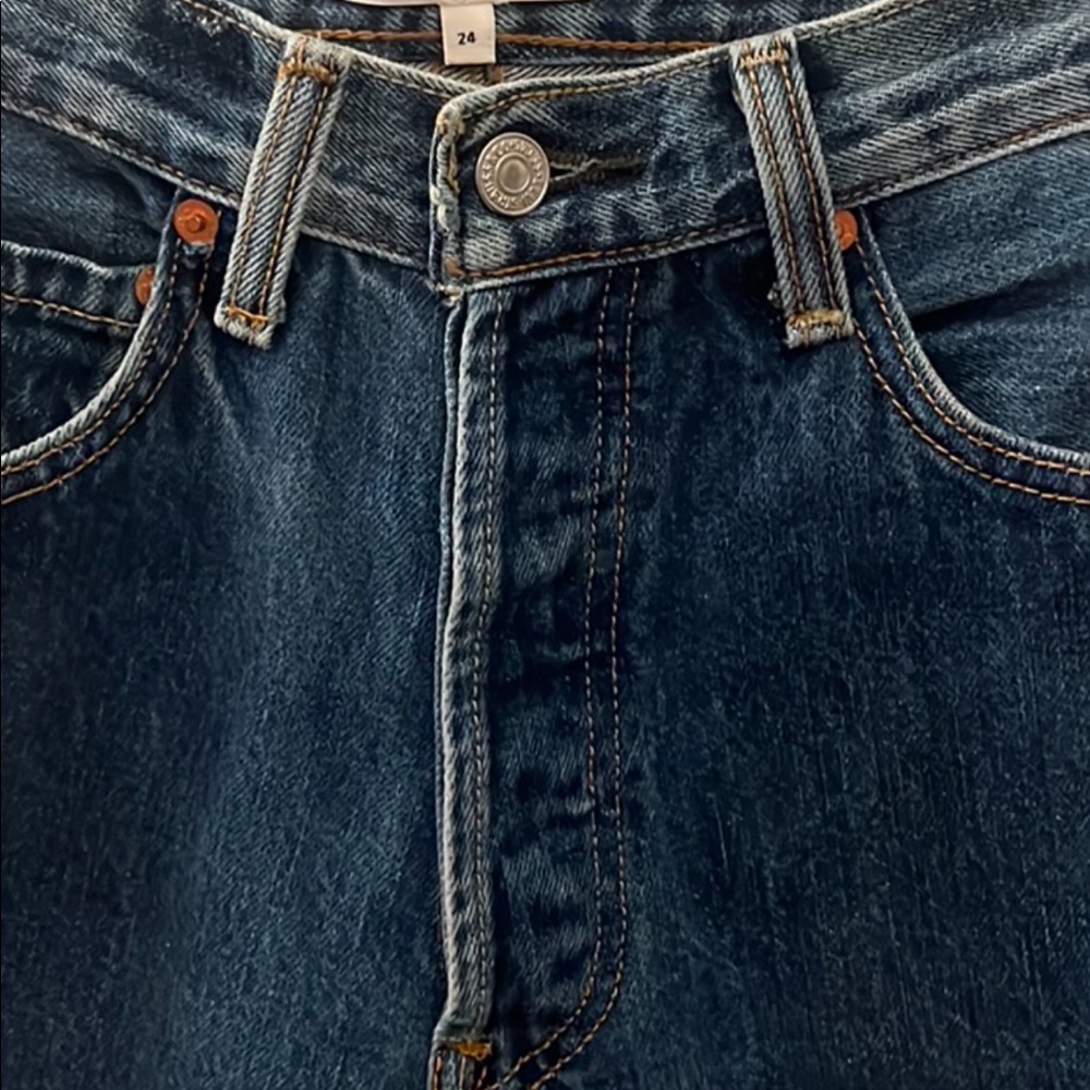 Redone Leandra flare crop jeans
